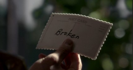 Once Upon a Time Season 2 Episode 1 Postcard from Storybrooke saying Broken