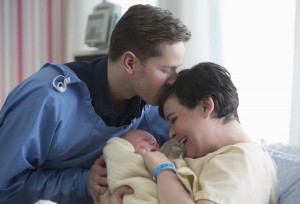 Charming, Snow, and baby in "Kansas," aired May 4, 2014